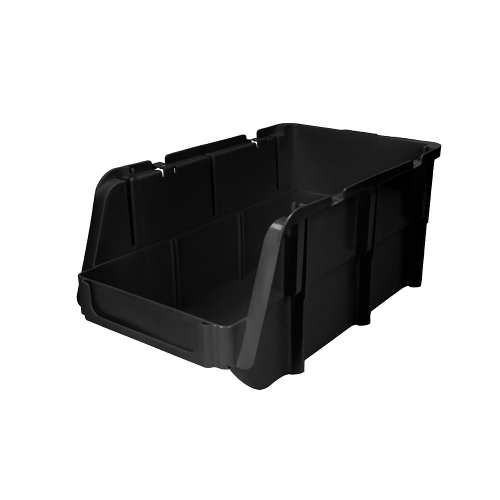 Gaveta plástica color negro pico de pato 14" x 8" x 7" Surtek
