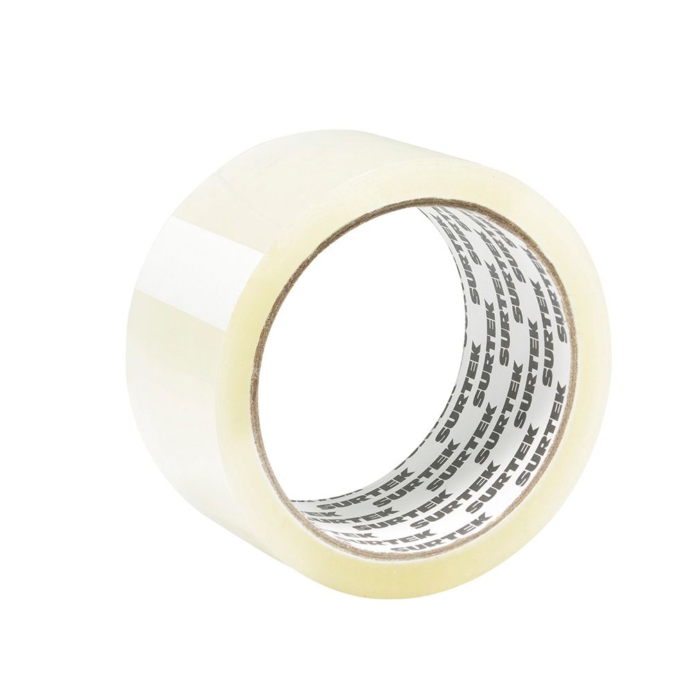 Cinta transparente hot melt para empacar 2" x 50 m Surtek