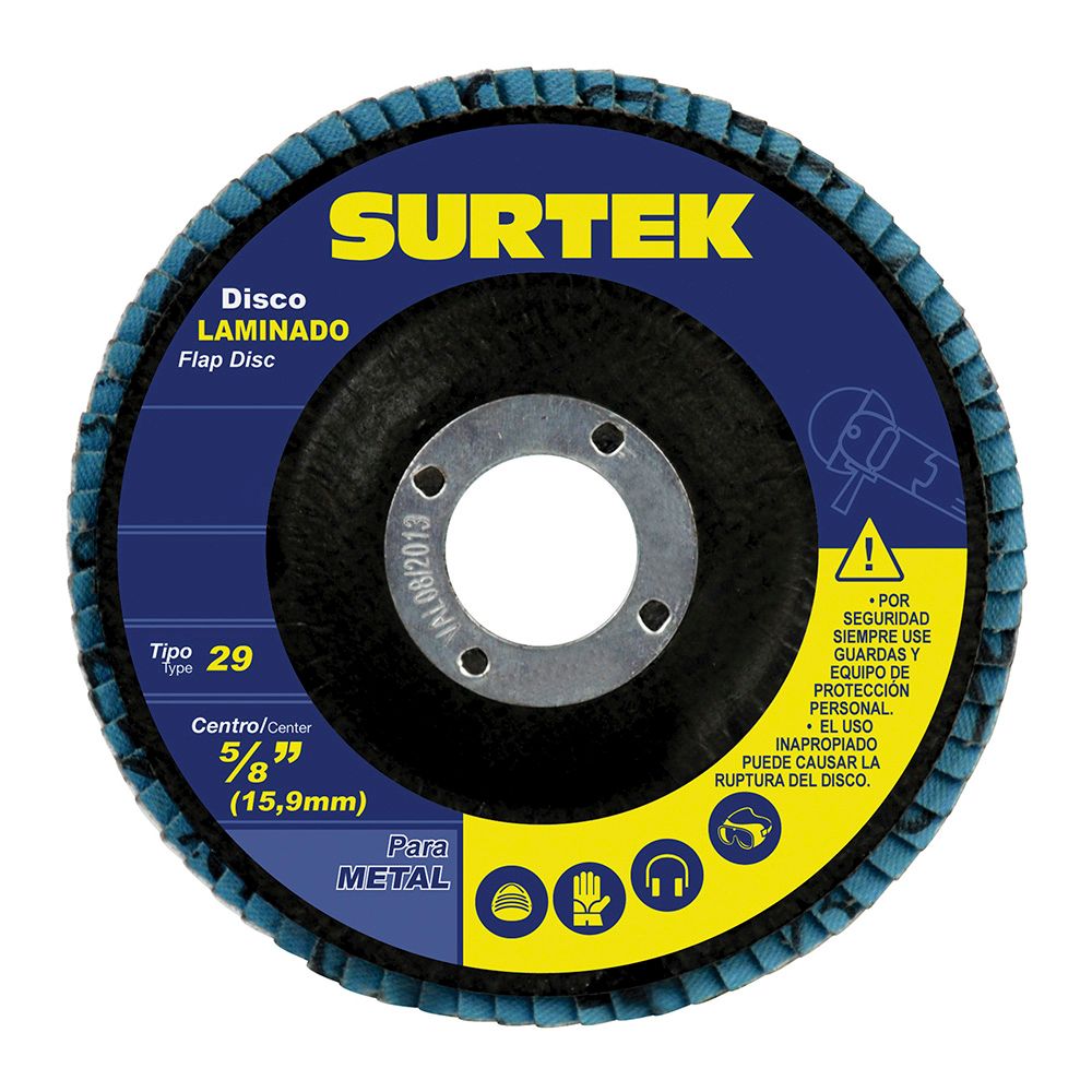 Disco laminado tipo 29 grano 40, 7" Surtek