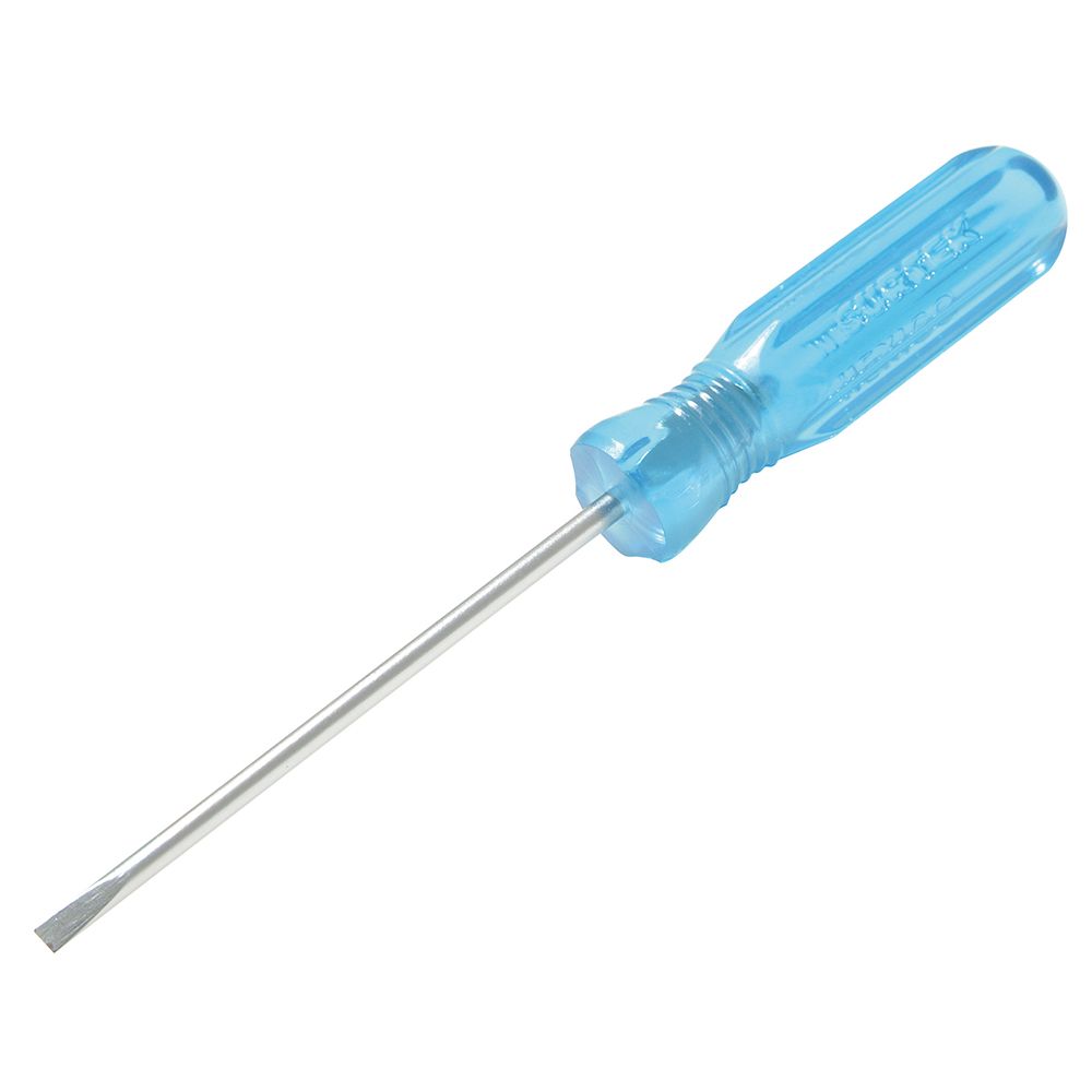 Destornillador con mango azul, punta cabinet 1/8" x 2-1/2" Surtek