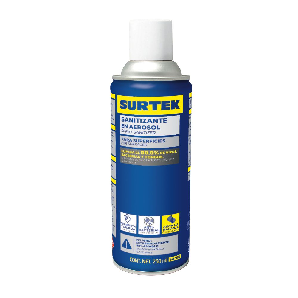 Sanitizante en aerosol 250 ml Surtek