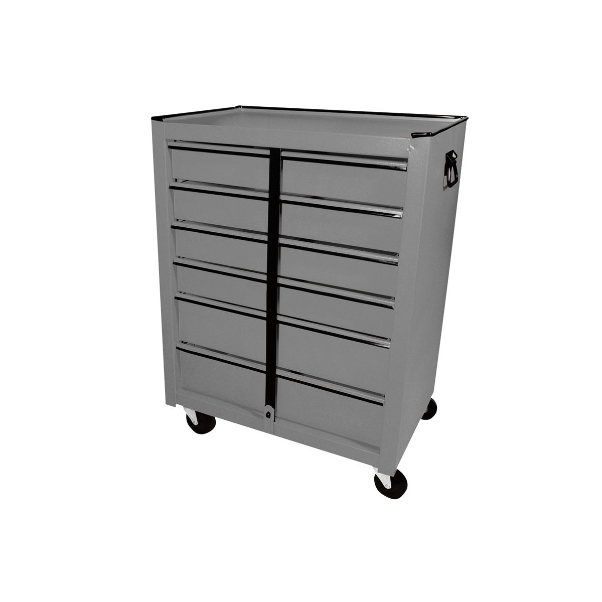 Gabinete móvil color gris 6 gavetas 25" Surtek