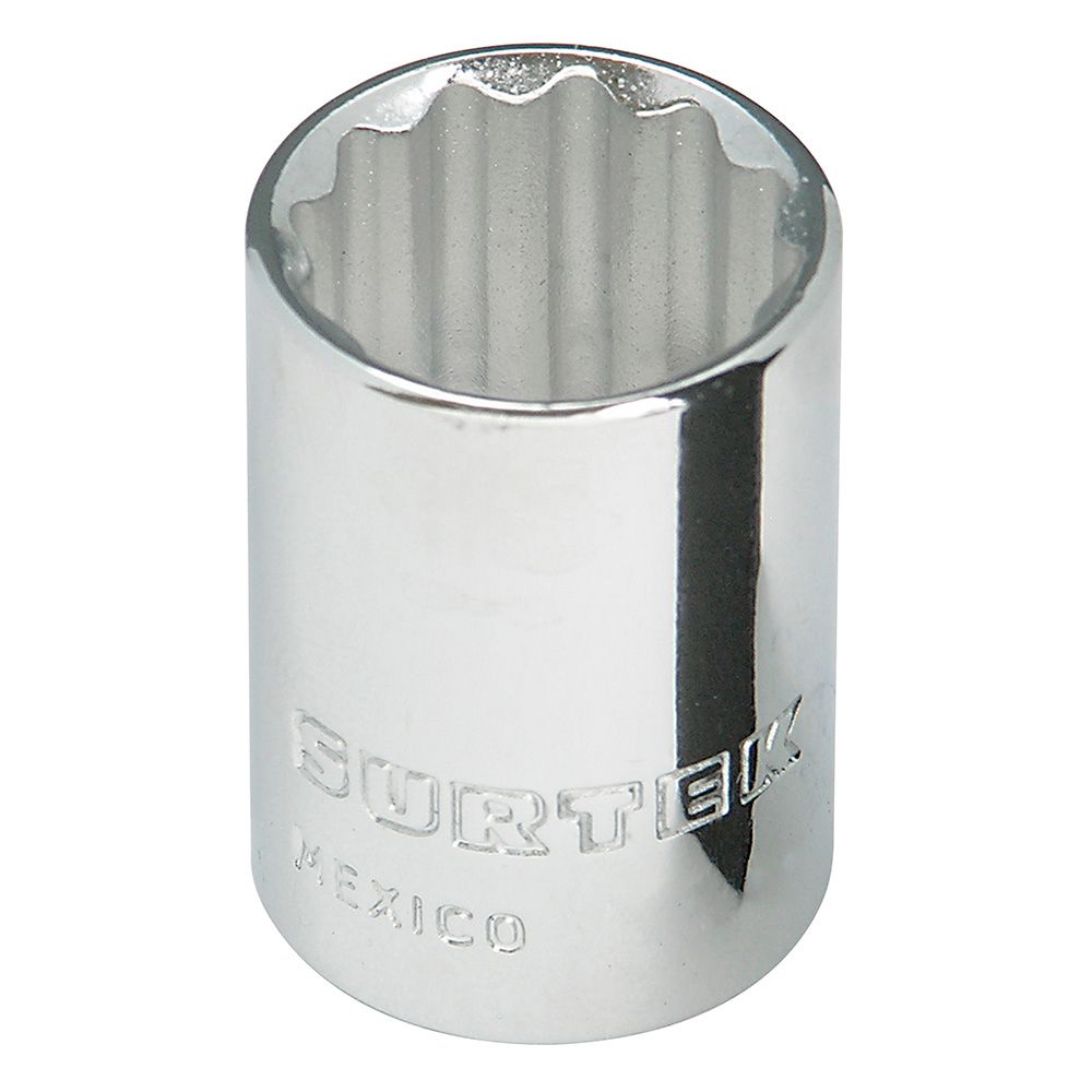 Dado cuadro de 3/8", 12 puntas, en pulgadas, 5/8" Surtek