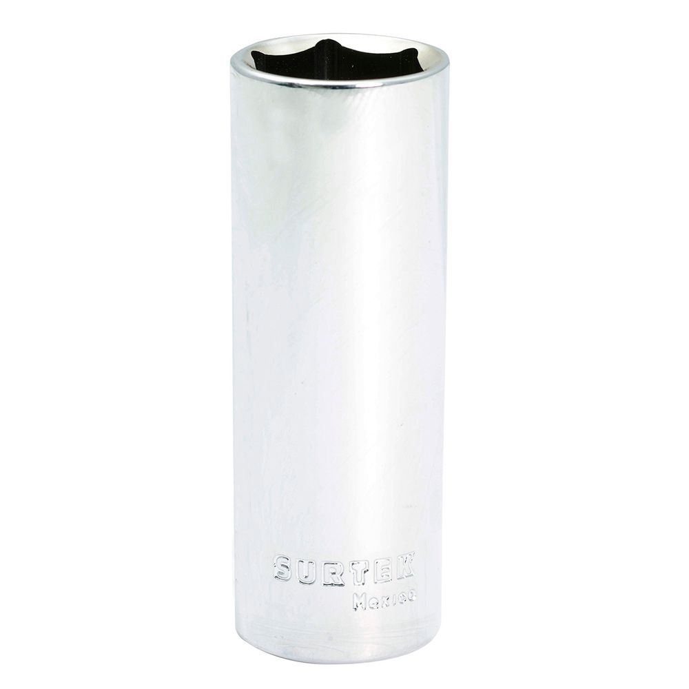 Dado largo cuadro de 1/2", 6 puntas, en pulgadas, 11/16" Surtek