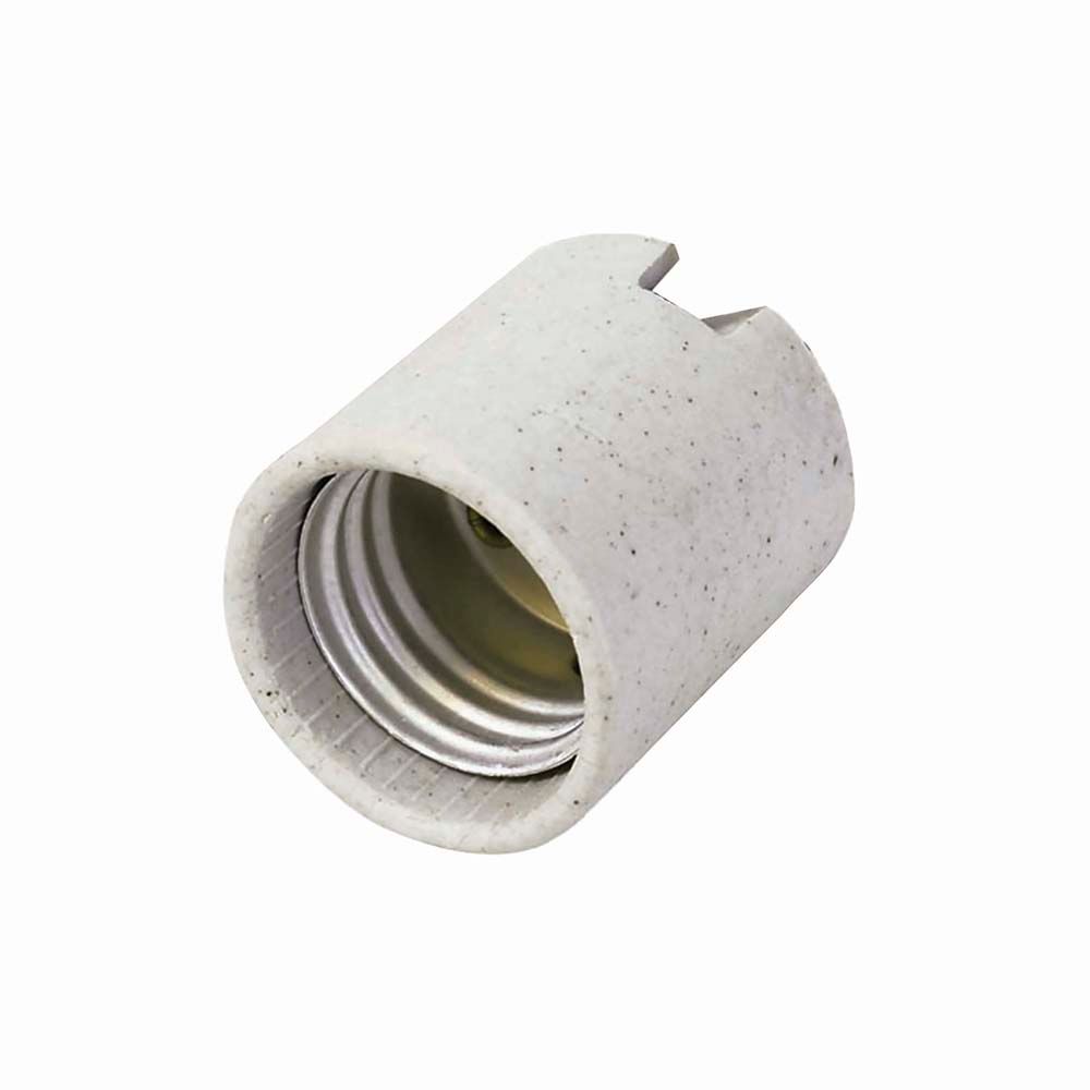 Portalámpara de porcelana con soporte tipo niple 4 cm Surtek