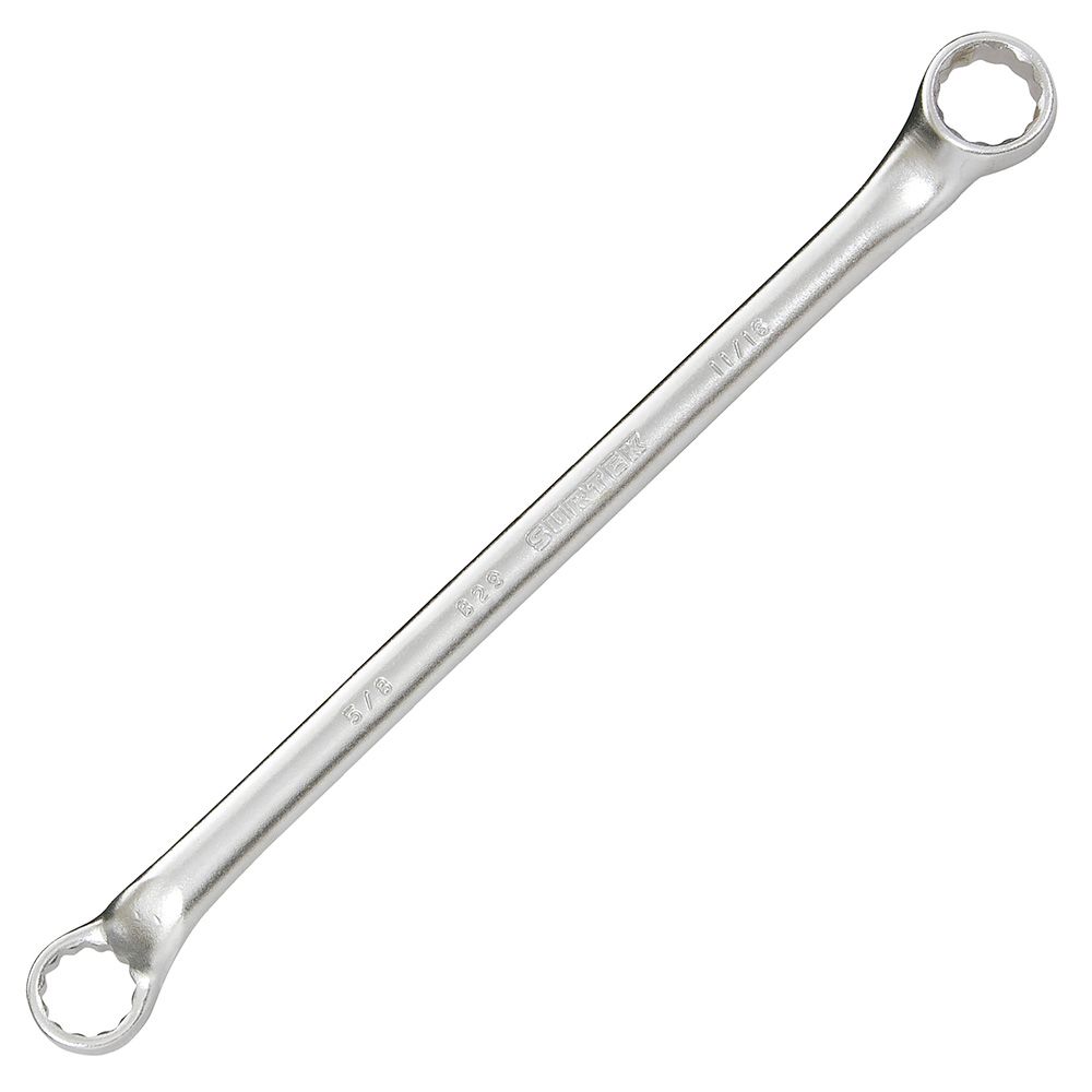 Llave de estrías pulido espejo de 45° en pulgadas, 12 puntas, 5/8" x 11/16" Surtek