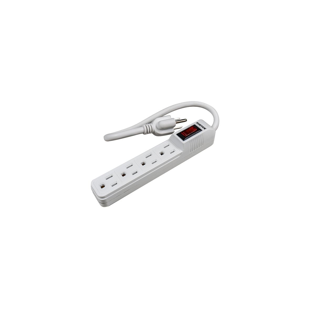Multicontacto 4 entradas cable 30 cm Surtek