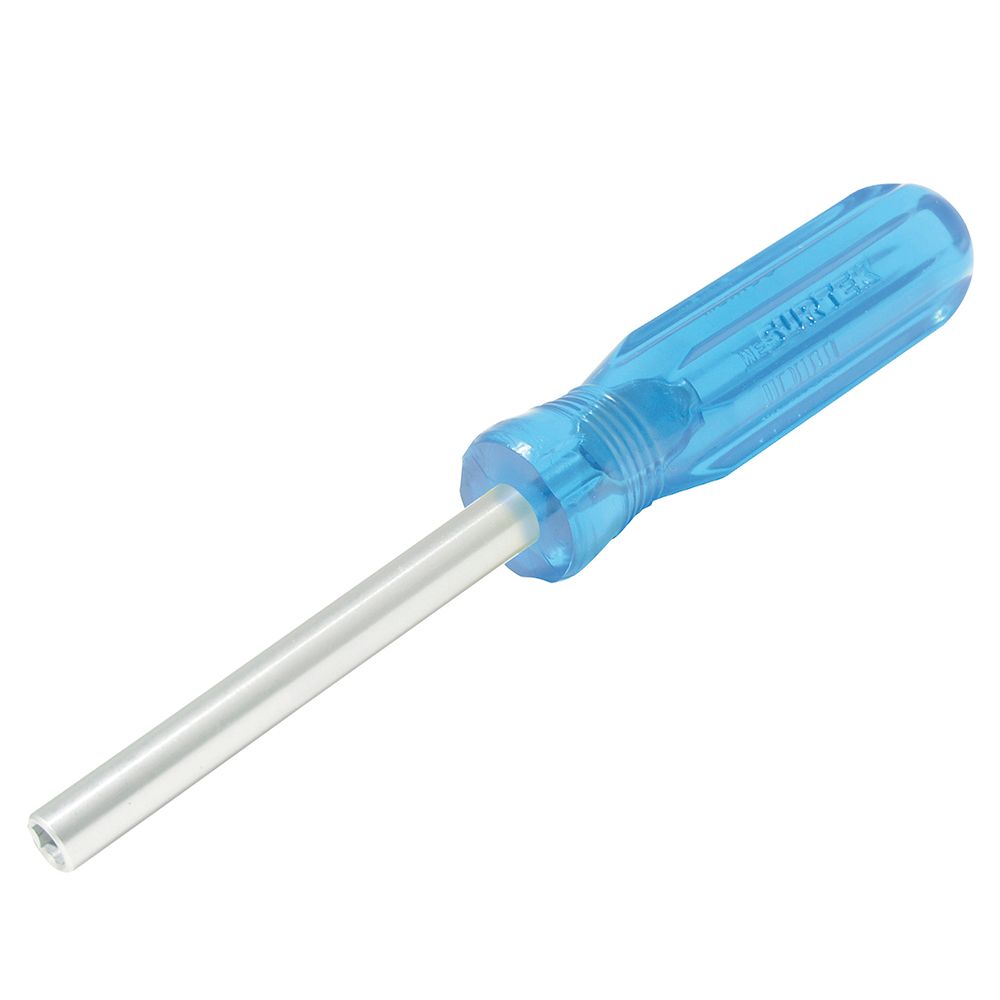 Destornillador con mango azul, mágnetico para puntas hexágono de 1/4" Surtek