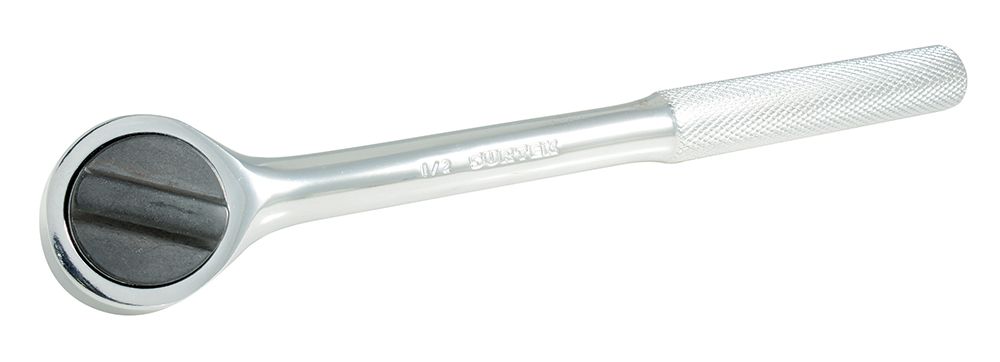 Matraca reversible para dado cuadro de 1/2", cabeza redonda, mango moleteado Surtek