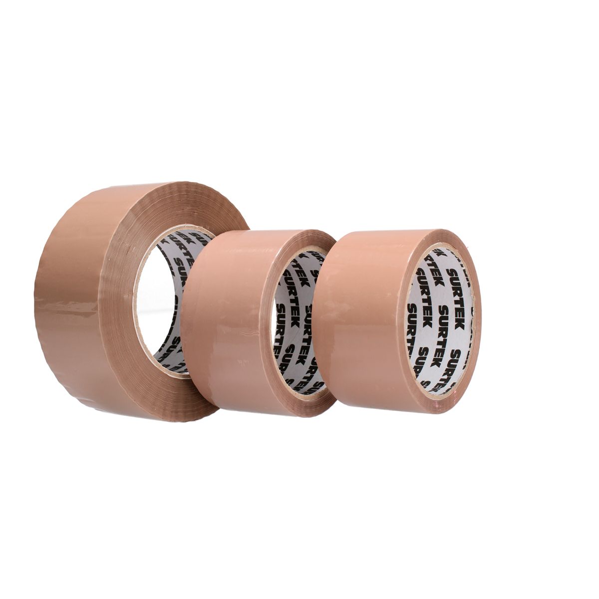 Cinta canela de acrílico para empacar 2" x 40 m Surtek
