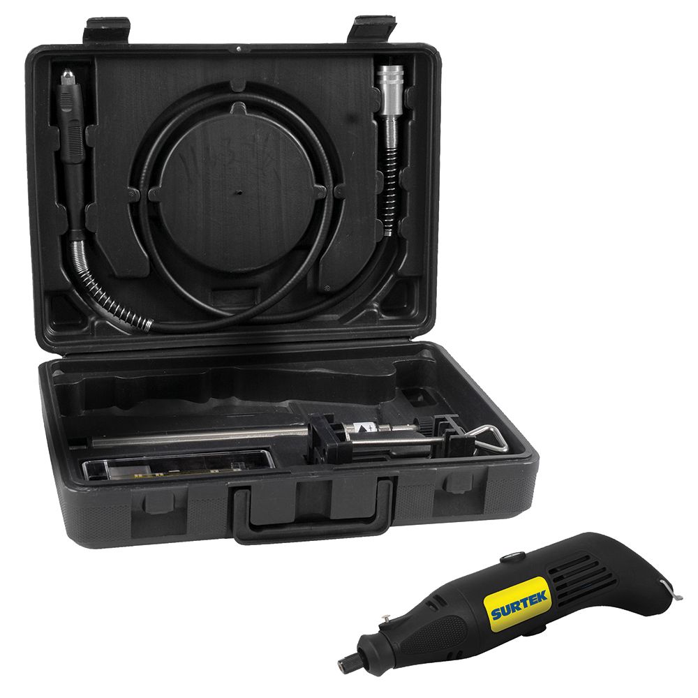 Juego de moto tool eléctrico 1/8" 160 W, 46 piezas Surtek