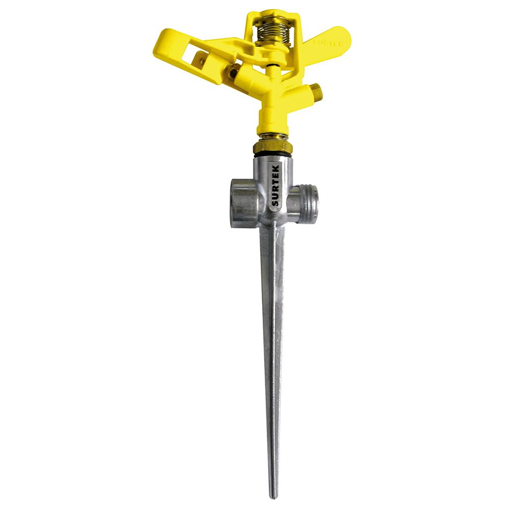 Aspersor metálico regulable por pulsación 3/4" GHT 2 vías Surtek