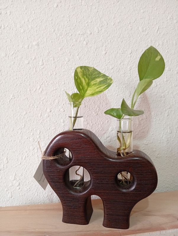 Jarrón Artesanal de Wengué