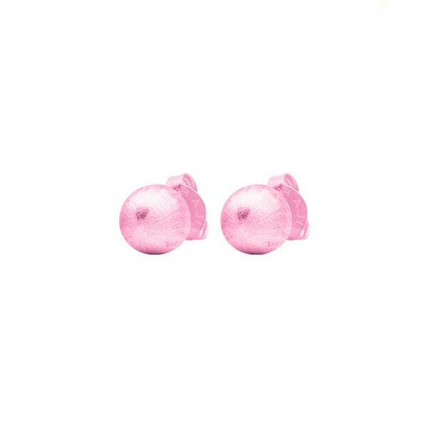 Sheila Fajl Lilou Little Ball Stud Earrings, Finish: Pink