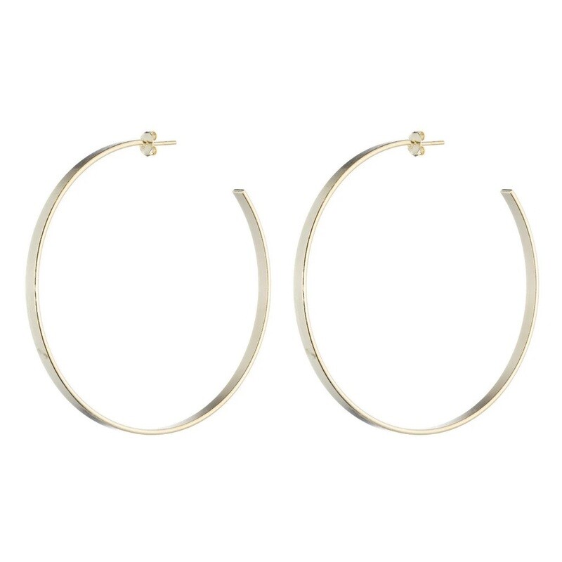 Sheila Fajl Thin Flat Hoop Earrings