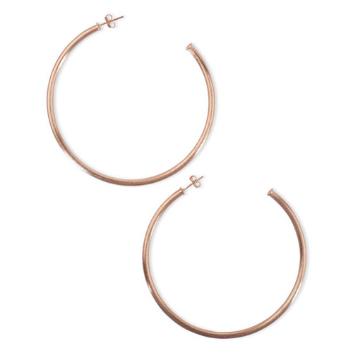 Sheila Fajl Stella Hoops, Finish: Rose Gold