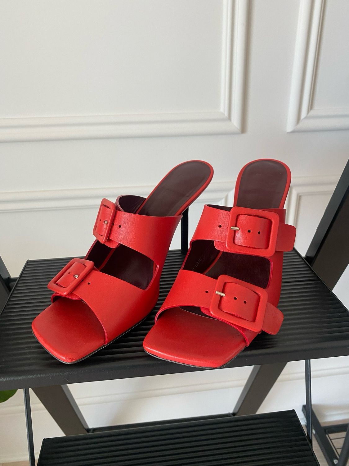 STAUD Remi Buckle Sandal, Size 8