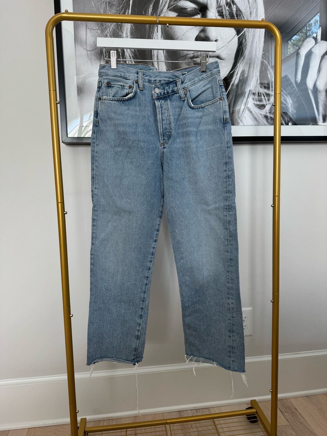 AGOLDE Asymmetrical Style Jeans, Size 27