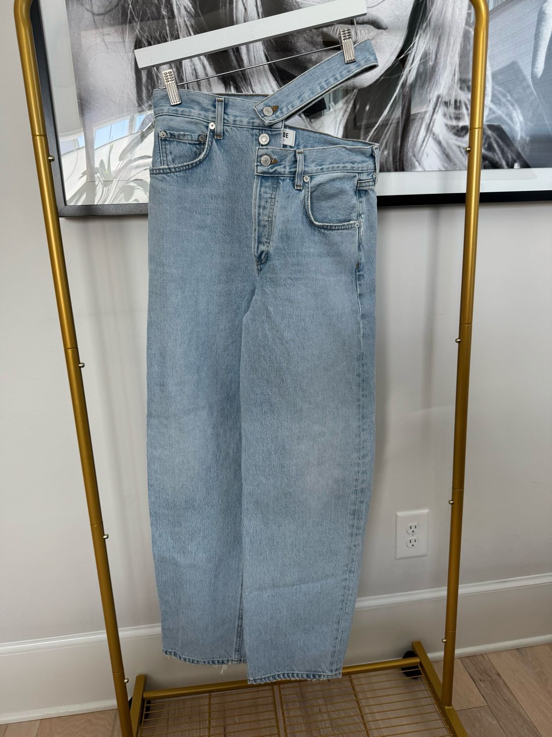 AGOLDE “Broken Waistband” Jeans, Size 27
