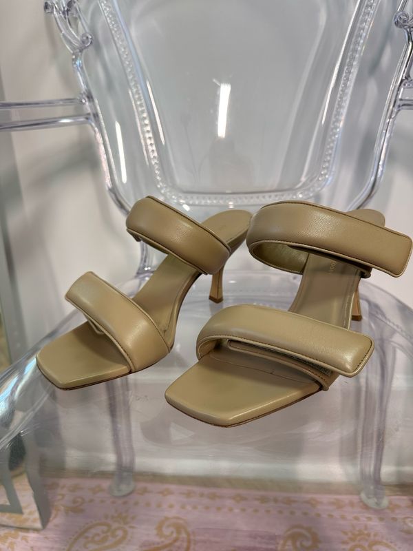 Gia Borghini Leather Nude Heels, Size Women’s US8