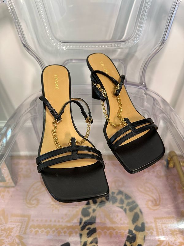 FRAME Le Tati Sandal, Black, Size Women’s US8