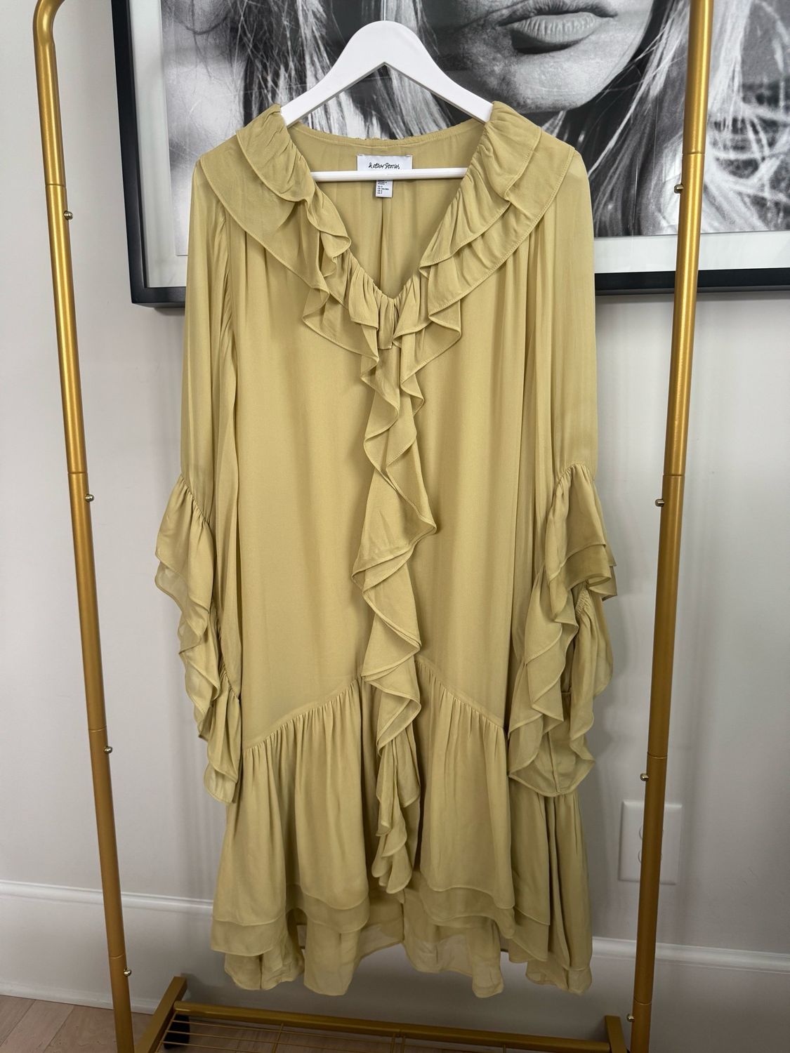 And Other Stories Flounced Drop Waist Dress, Size Small