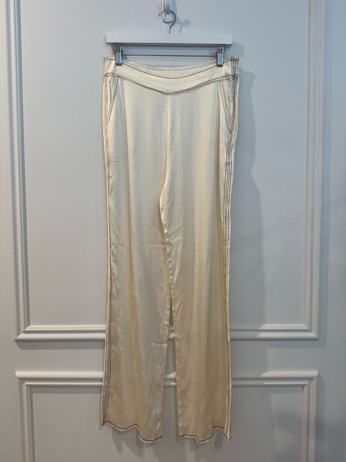 Zara Satin Effect Pants, Size Medium