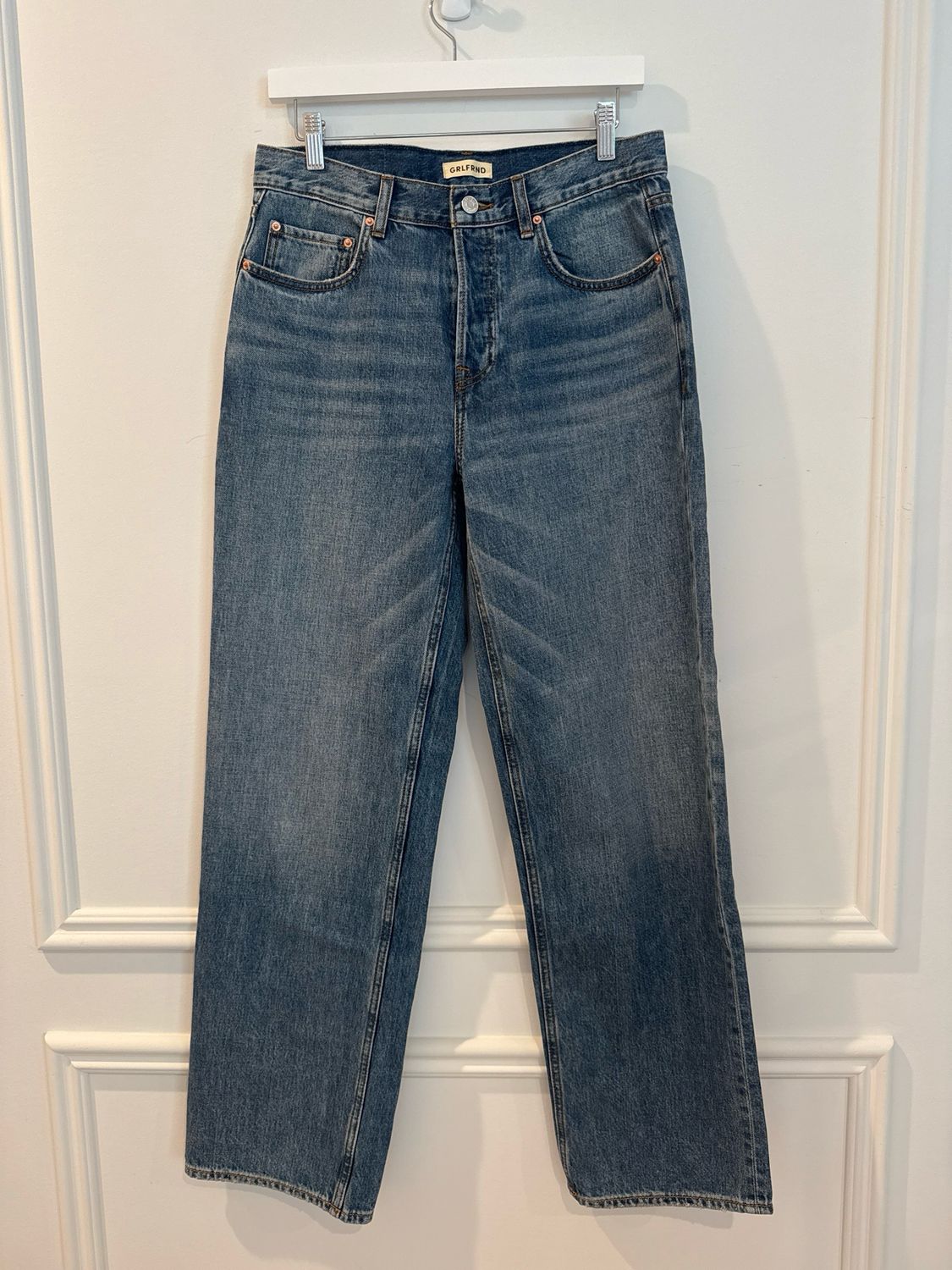 GRLFRND “The Bella” Low Rise Boyfriend Jeans, Size 26