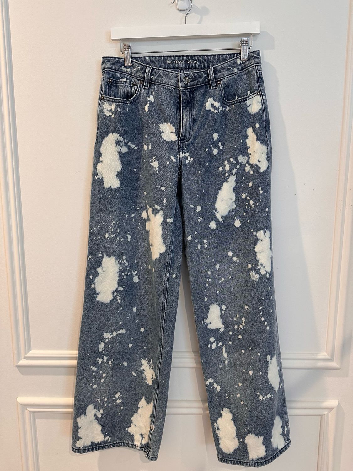 Michael Kors Relaxed Wide Leg Jeans, Size 4
