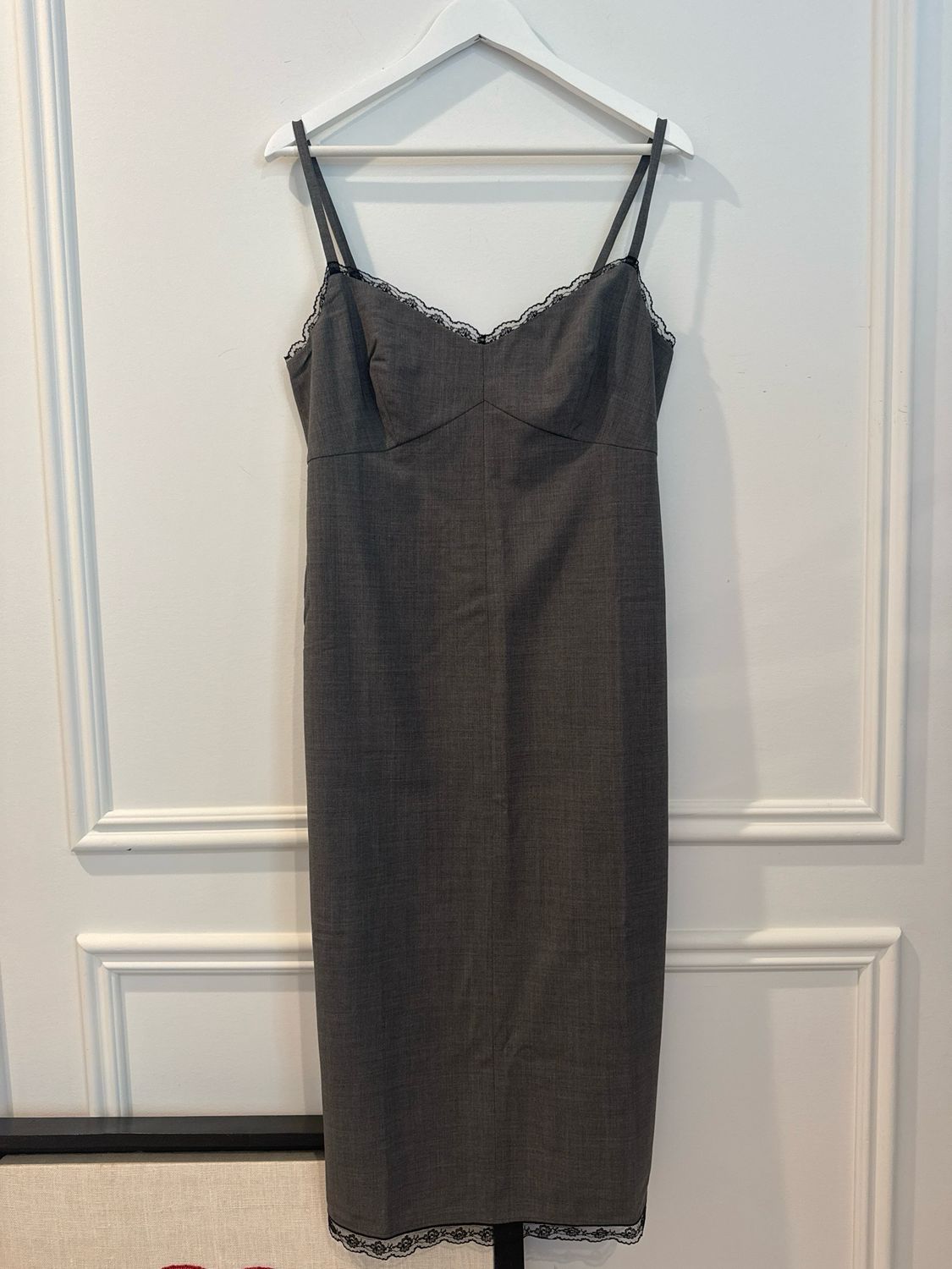J Crew Italian Wool Grey Dress, Size 4 (fits like a 6)