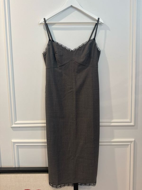 J Crew Italian Wool Grey Dress, Size 4 (fits like a 6)