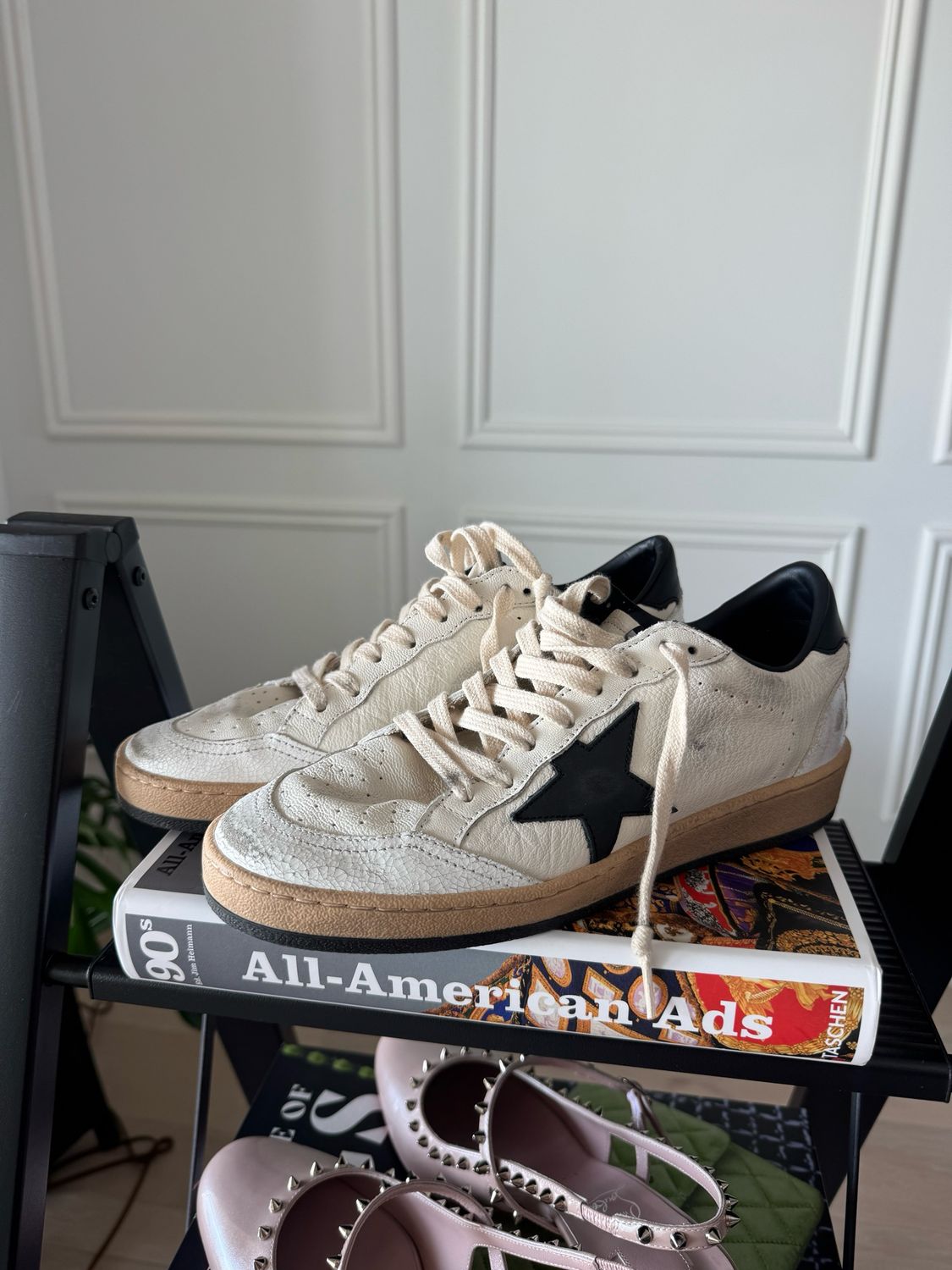 Golden Goose Ball Star Sneakers, Fits Size Women’s US8