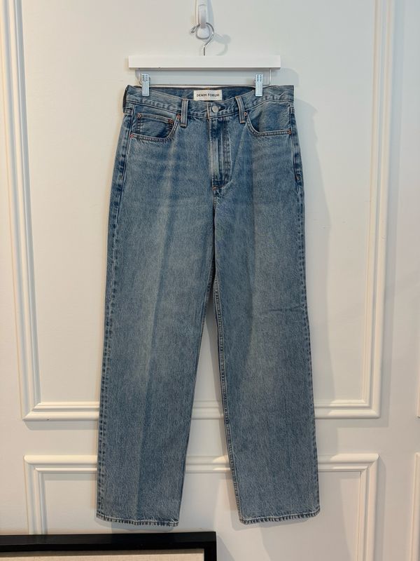 Denim Forum “The 90s Iggy Low Rise” Jeans, Size 27