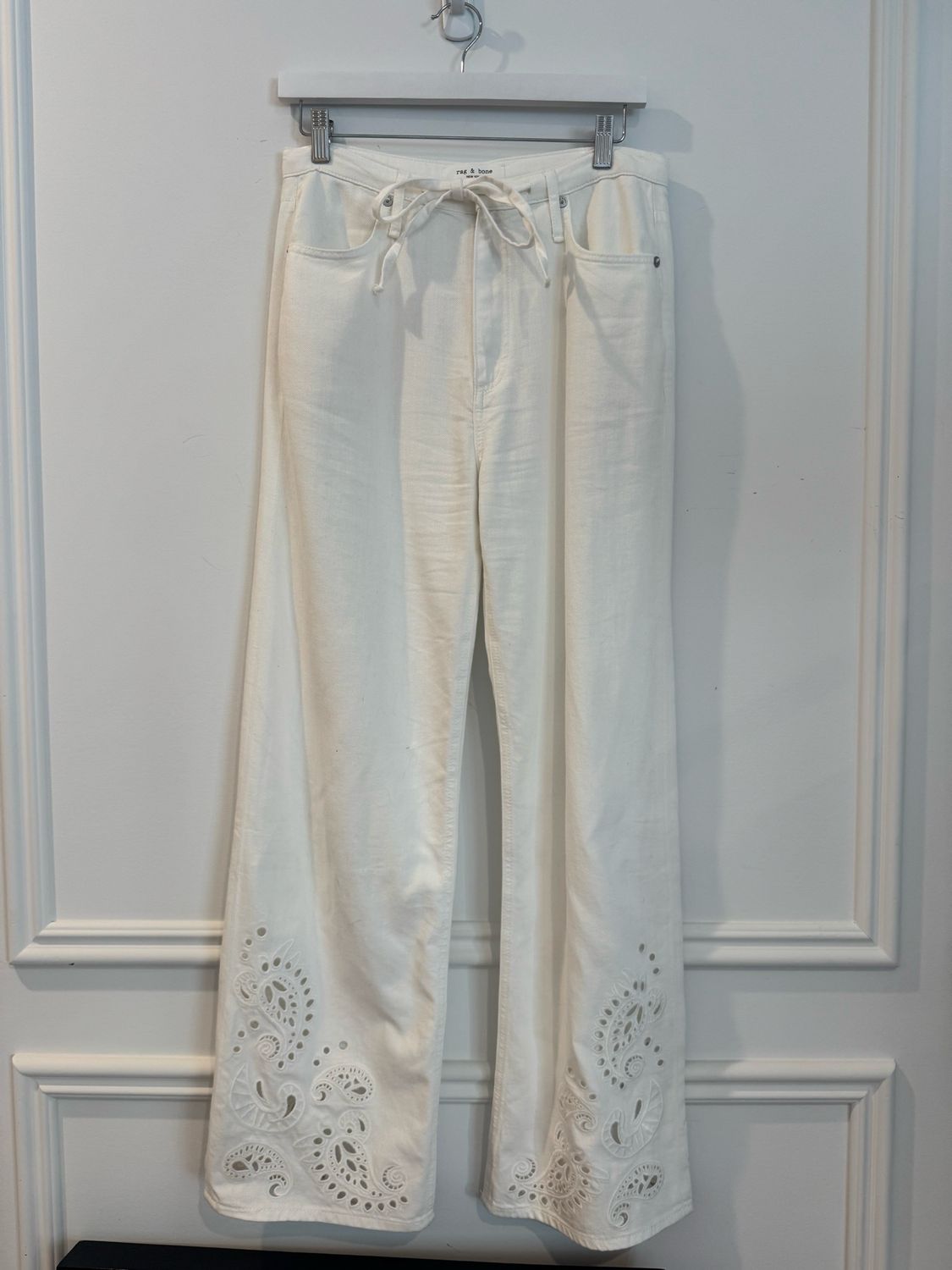 Rag & Bone Phoebe Denim Beach Pants, Size  Small