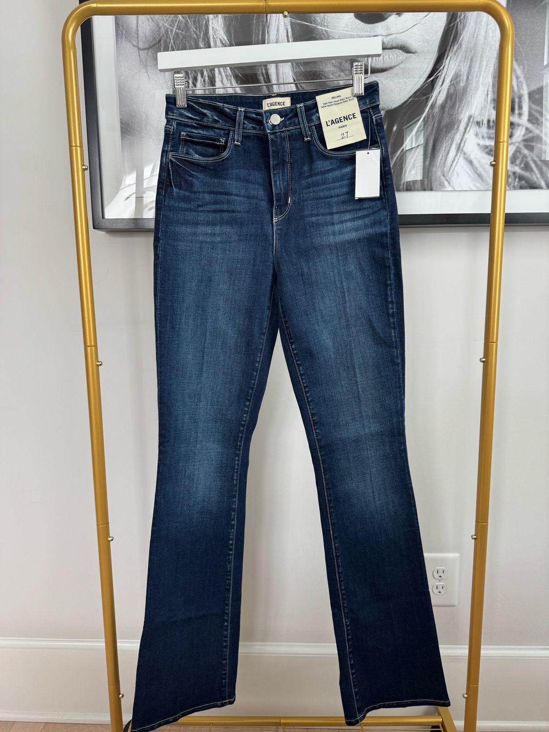 L’Agence Selma Bootcut Jean, Size 27
