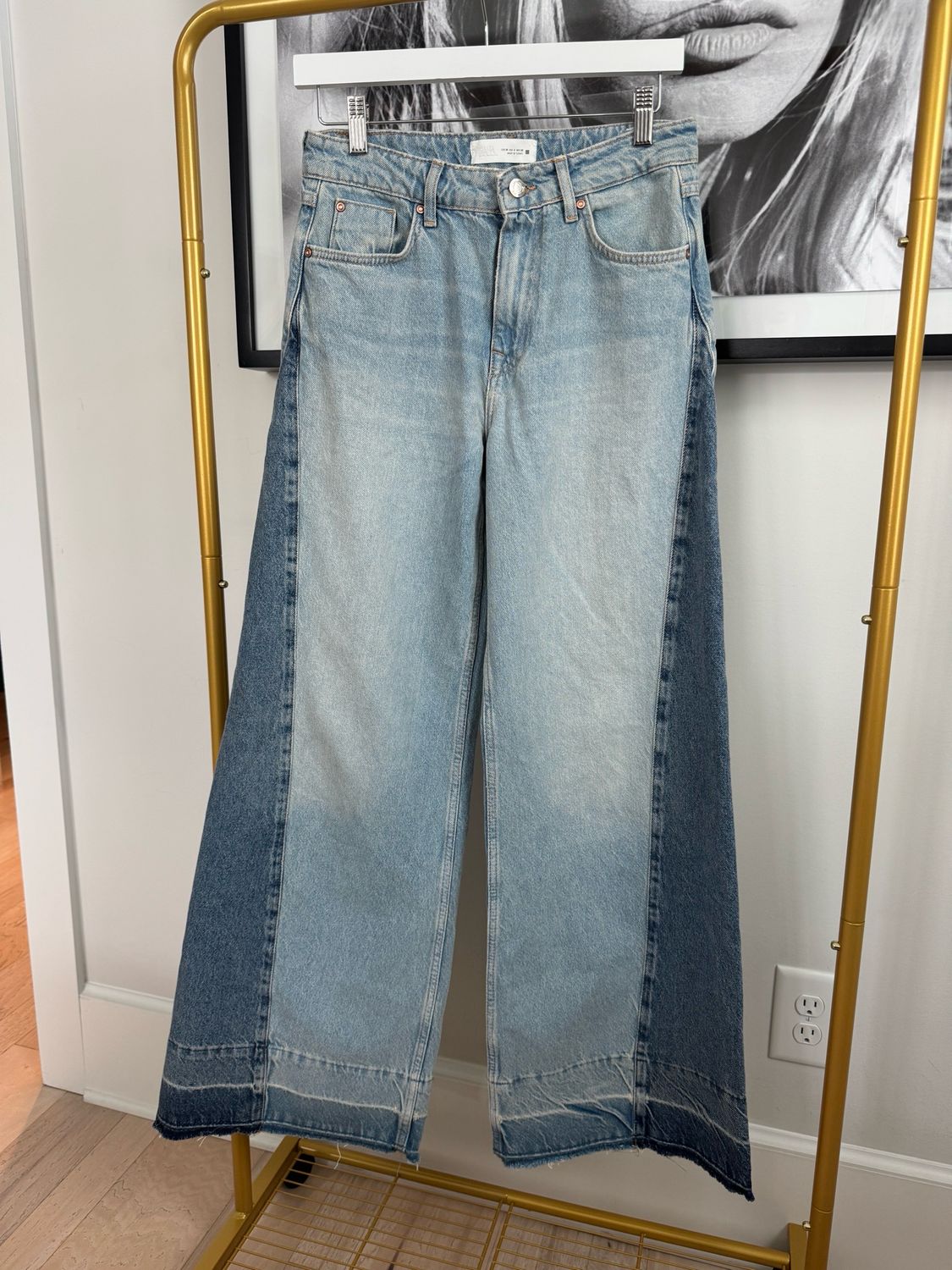 Zara Wide Leg Jeans, Size 4