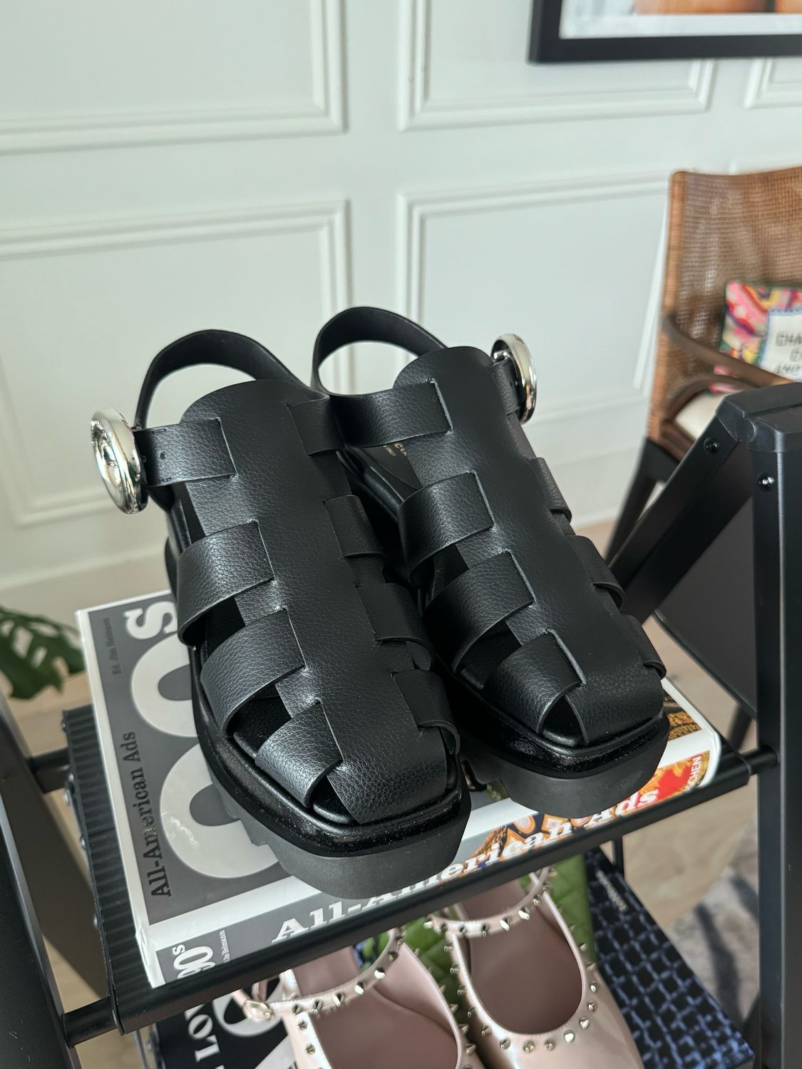 Stella McCartney Elyse Vegan Platform Fisherman Sandals, Fits Women’s US8