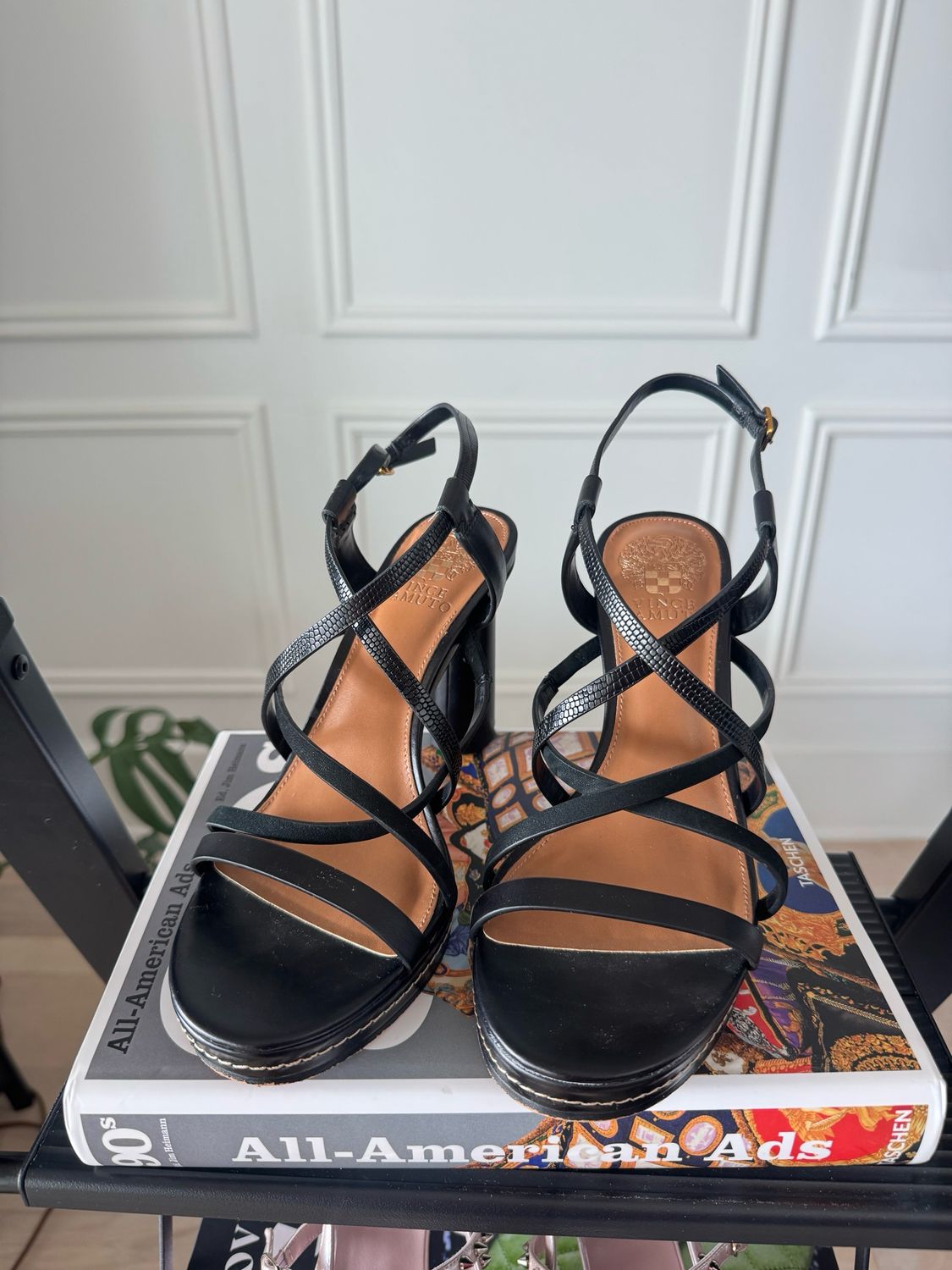 Vince Camuto “Neolette” Black Dress Sandals, Size Women’s US8