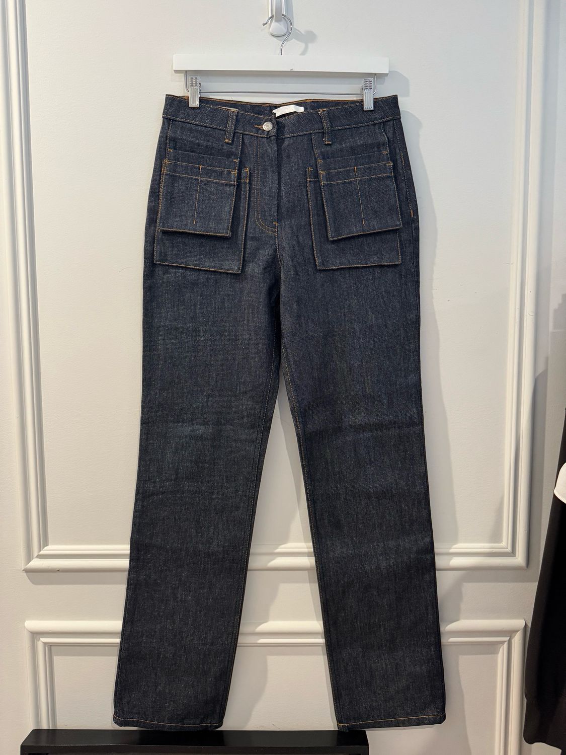 Helmut Lang Denim Utility Straight-Leg Jeans, Size 27