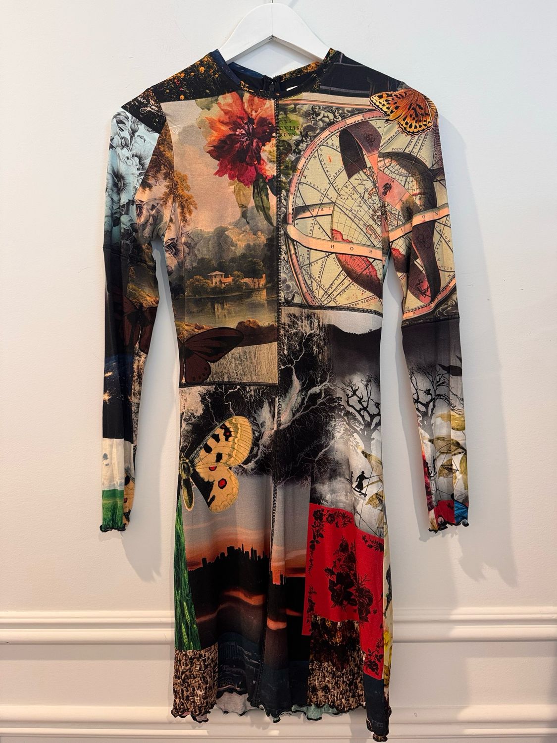 Alice + Olivia Long Sleeve Delora Mini Dress, Size 4