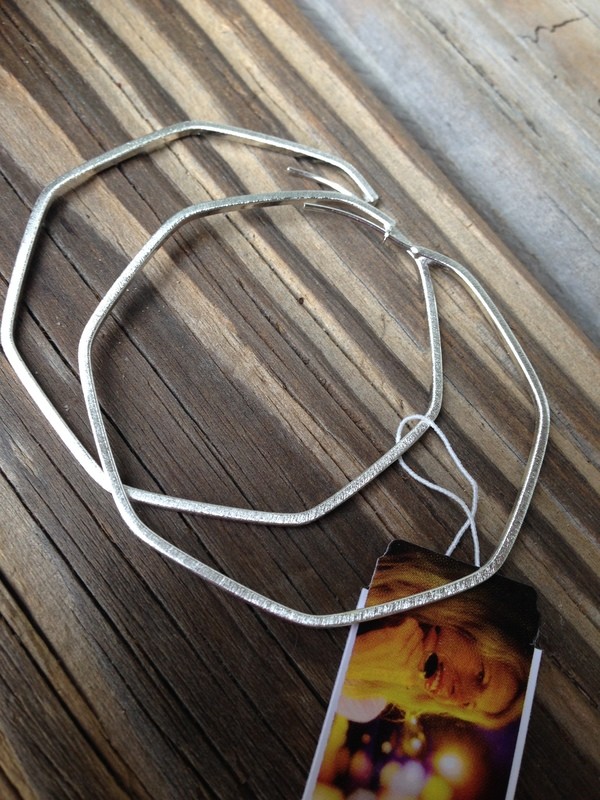 Sheila Fajl Amber Hexagonal Hoops