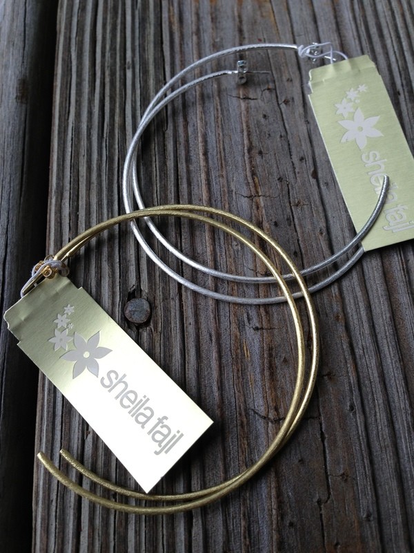 Sheila Fajl Jillian Large Super-Thin Hoops