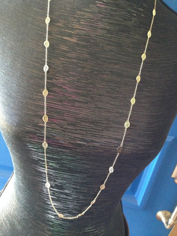 Sheila Fajl Long Delicate Leaf Chain