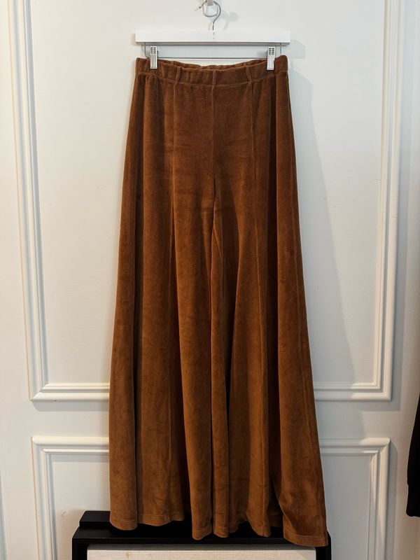 Suzi Kondi Flare/palazzo Style Pants in Saddle, Size Medium