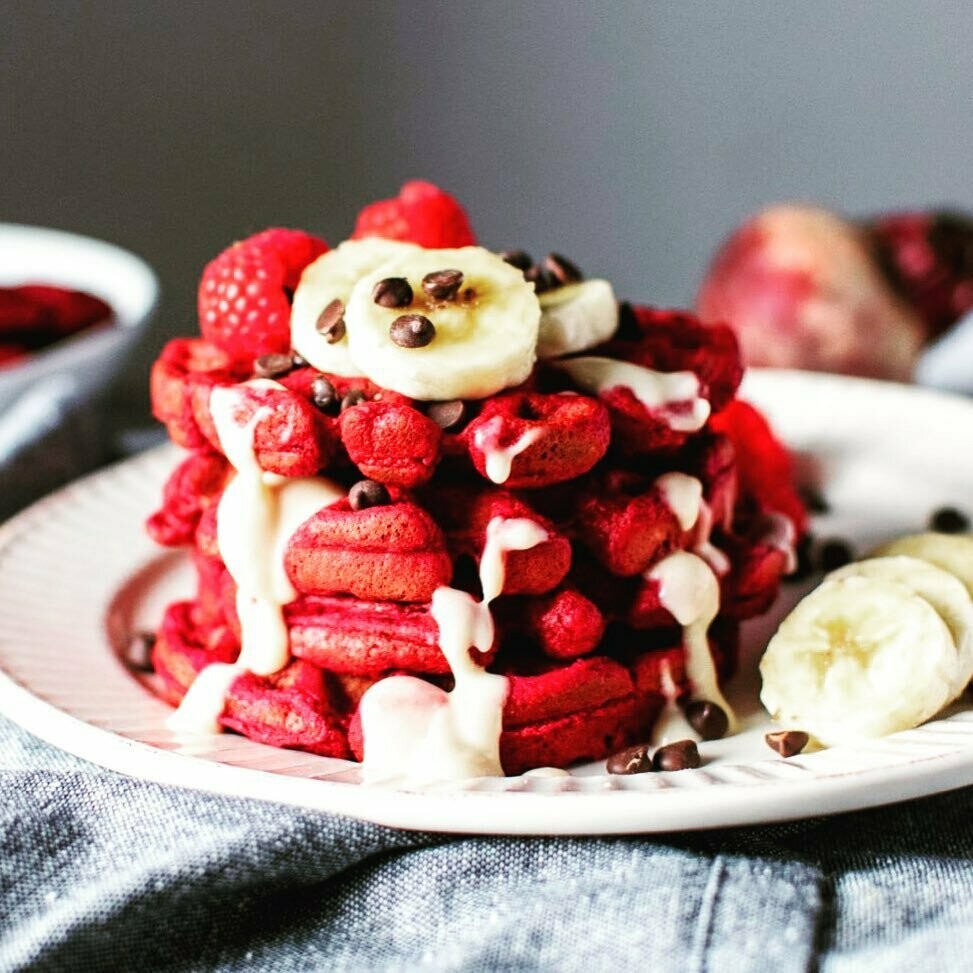 Red Velvet Waffles Red Velvet Waffles