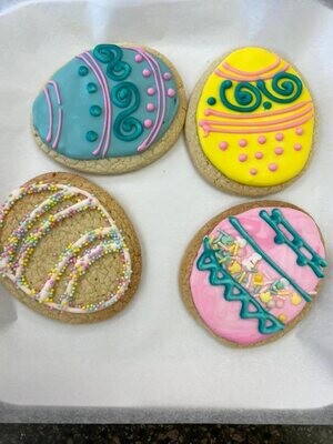 Pre Order Easter Decorated Sugar Cookies-half Dozen, Saturday April 8th Pick up 10am-5pm