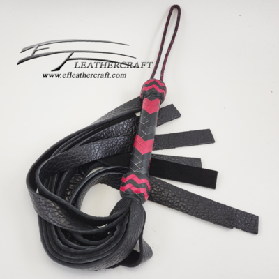 Nasty Shit Flogger - 18" - Black and Red