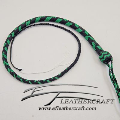 Nylon Signal Whip - 4ft - Kelly Green and Black