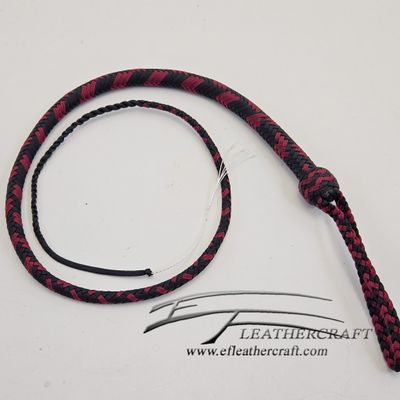 Nylon Signal Whip - 4ft - Black and Maroon