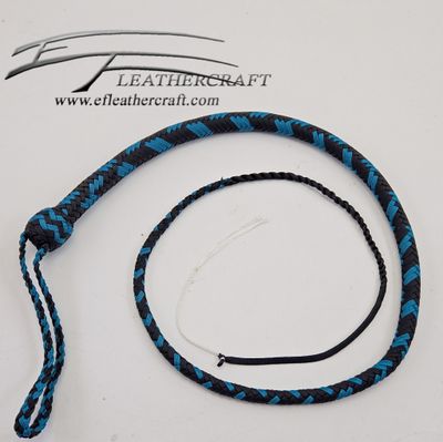 Nylon Signal Whip - 4ft - Black and Teal 